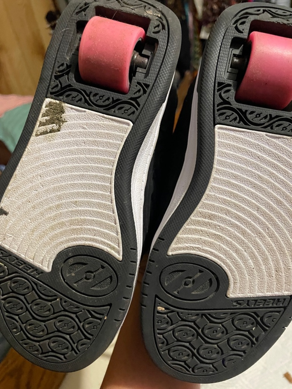 Heelys Women's Black and Hot Pink Lace-Up Skate Sneakers - Picture 3 of 4